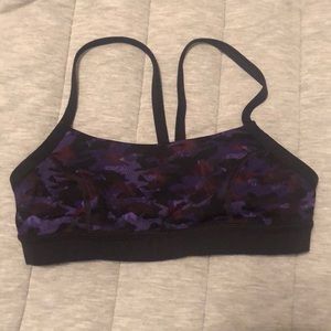 Lululemon sports bra size 8 camo